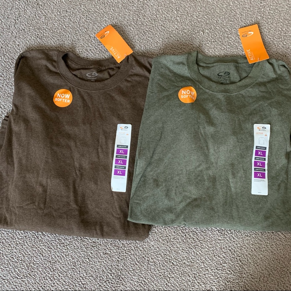 New Champion Active Performance Long Sleeve Shirts